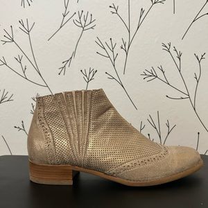 Sundance Metallic Ankle Boots